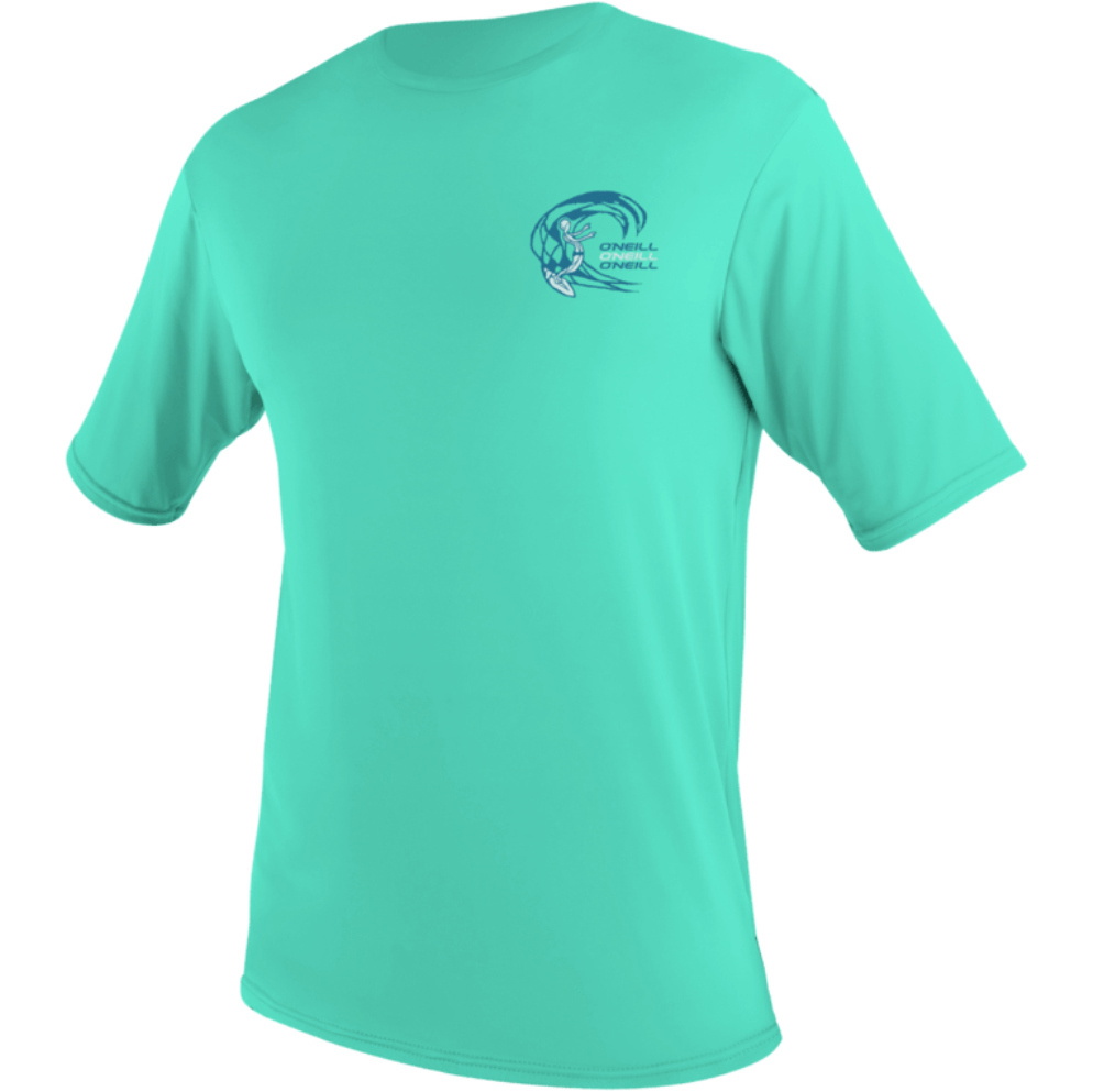 2026 O'Neill Toddler Basic Skins Short Sleeve Sun Shirt 5710G - Light Aqua